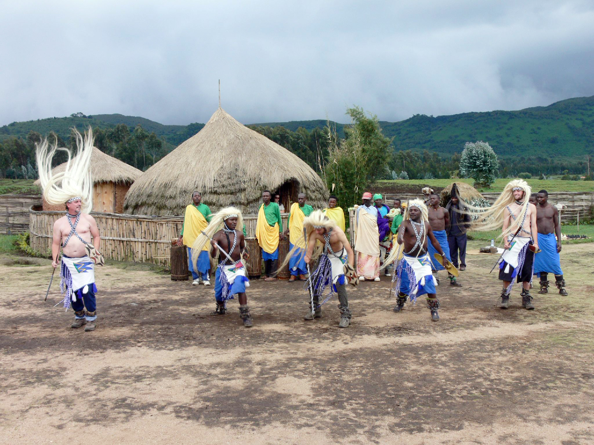 A warrior dance experience at Ibyu2019Iwacu Cultural Village in Kinigi Sector where the former poachers are rehabilitated. Photo: Courtesy.