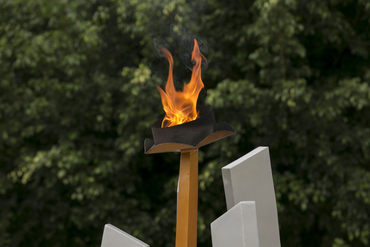 The flame of hope at Kigali Genocide Memorial. 
