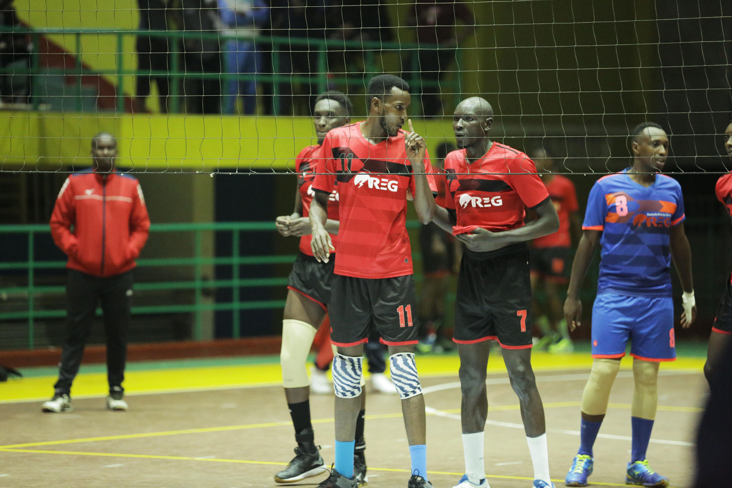 REG Volleyball players during a past league match against Gisagara at Amahoro Stadium. The Energy sponsored team has withdrawn from this yearu2019s African Club Championships. / Photo: Craish Bahizi.