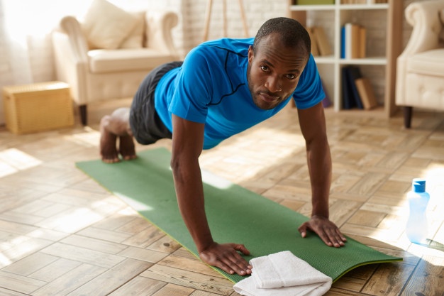 Working out at home can be just as effective. Photo/Net