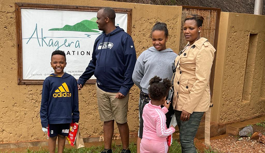 At Akagera with the family. Photos/Courtesy