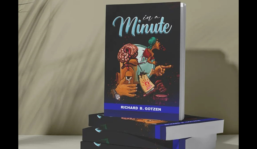 Copies of u2018In a Minuteu2019,  a book by Gotzen.  Photos/Courtesy
