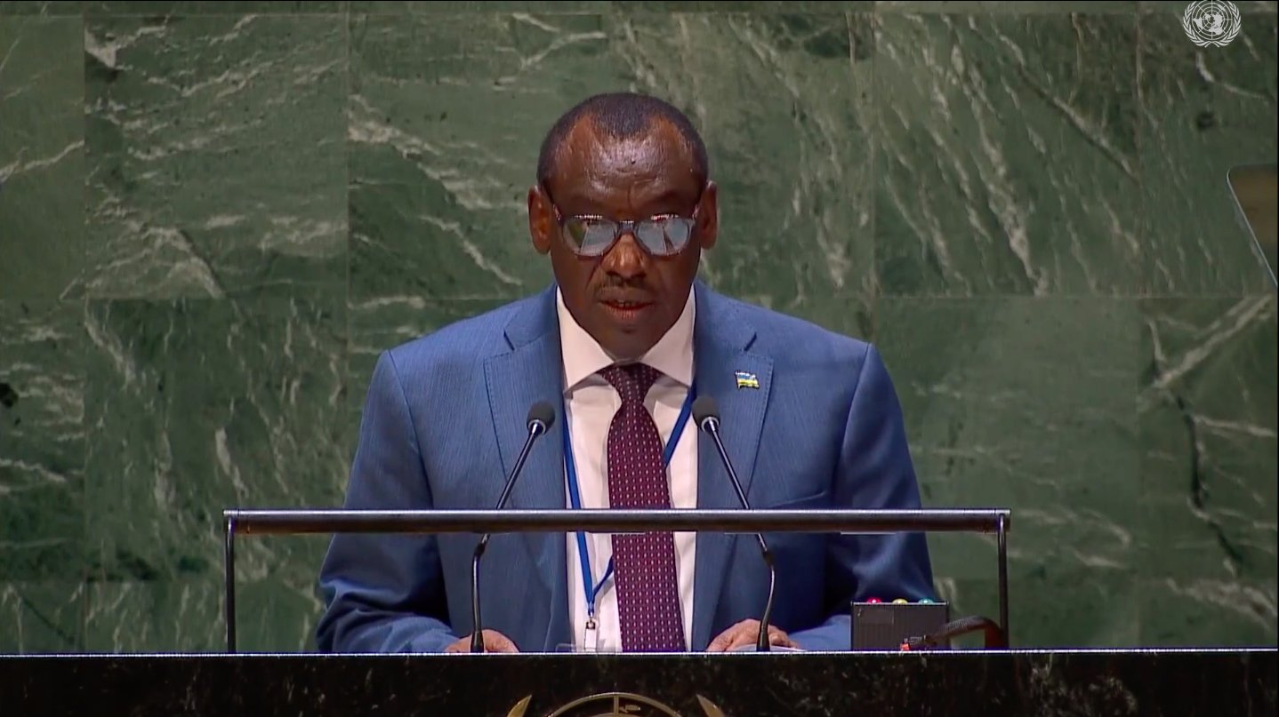 Amb. Claver Gatete, the Permanent Representative of Rwanda to the UN delivered the appeal  during the Security Council briefing on on Wednesday, April 27. Courtesy