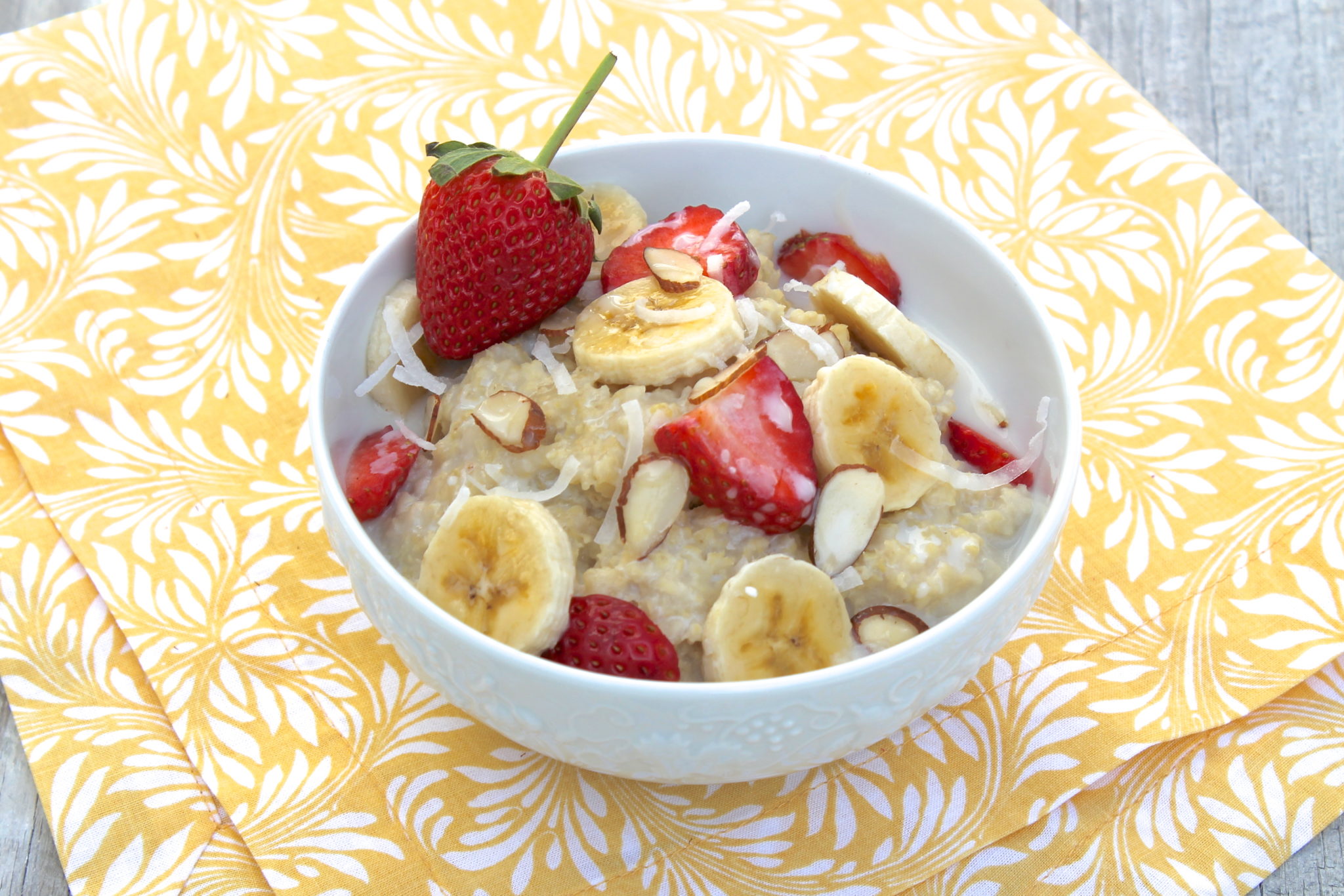Add flavour to your porridge with fruit. Photo/Net