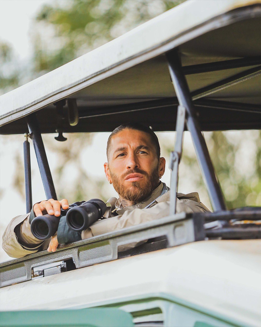PSG and Spain defender Sergio Ramos during his recent visit to Rwanda. courtesy