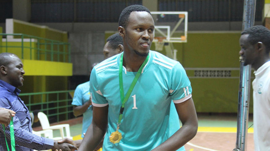 Patrick Akumuntu Kavalo is the team captain of Gisagara Volleyball Club. Photo: File.