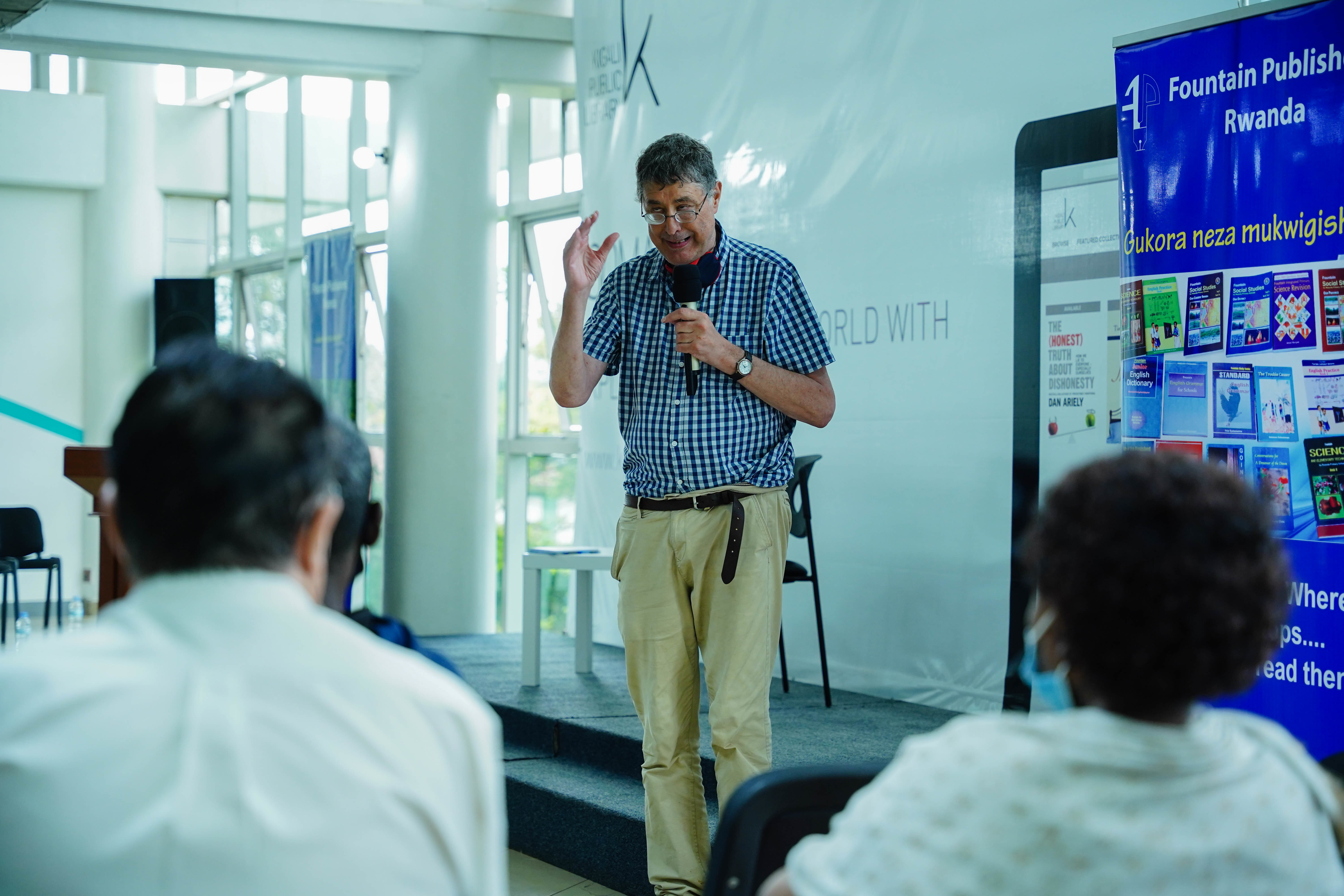 Author Philippe Denis. the Belgian priest and historian during the launch of his book entitled 'The Genocide against the Tutsi, and the Rwandan Churches Between Grief and Denial' in Kigali on May 6.