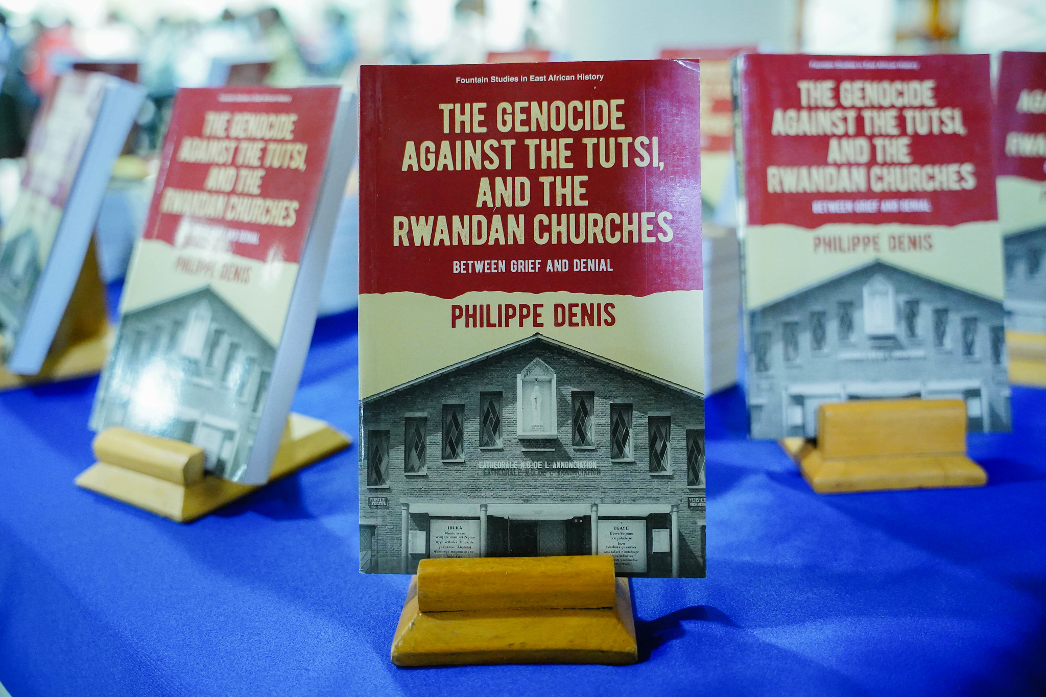 The book is titled â€œThe Genocide against the Tutsi, and the Rwandan Churches Between Grief and Denial. 