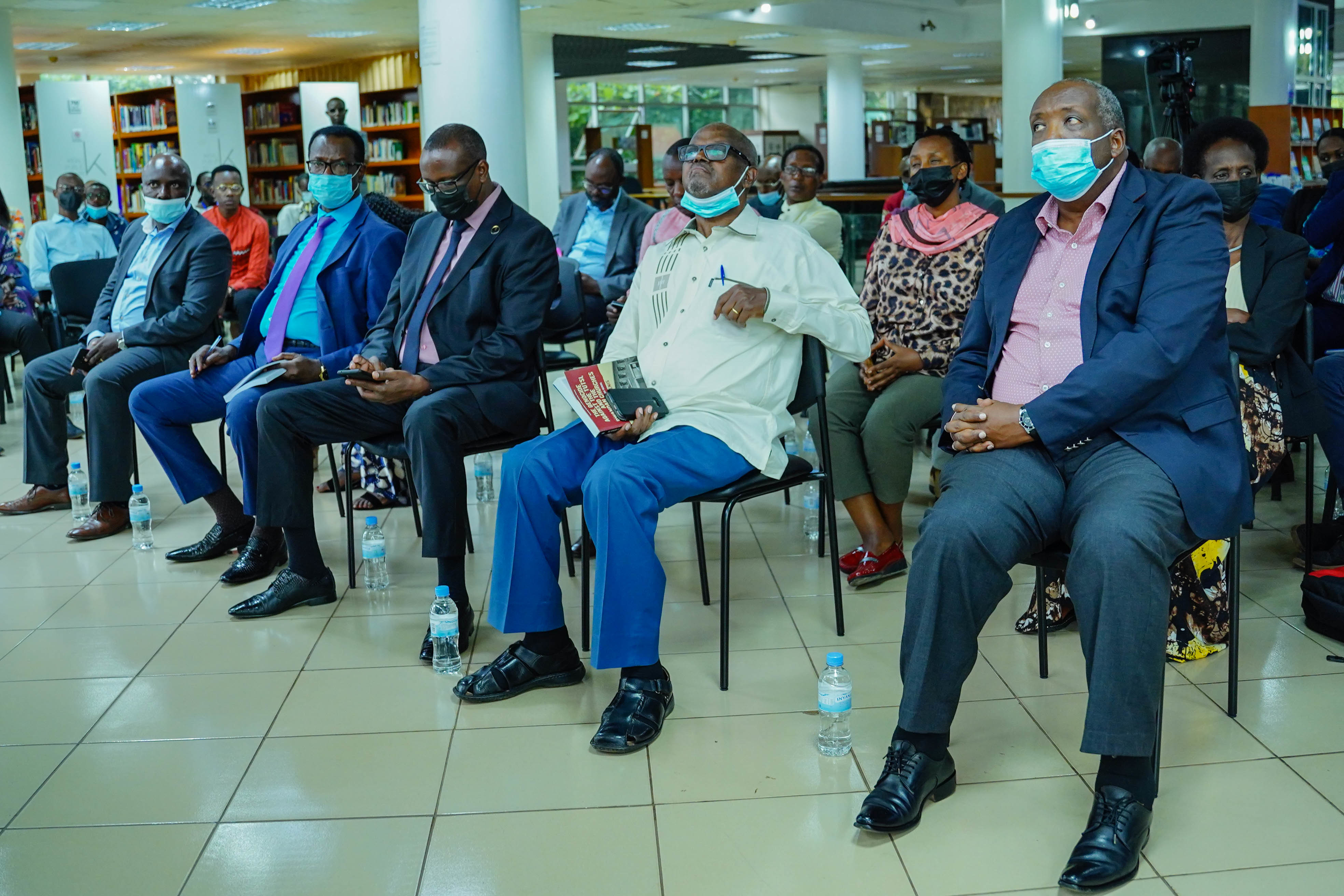 The launch was attended by different officials including Minister Bizimana took place at Kigali Library on May 6.