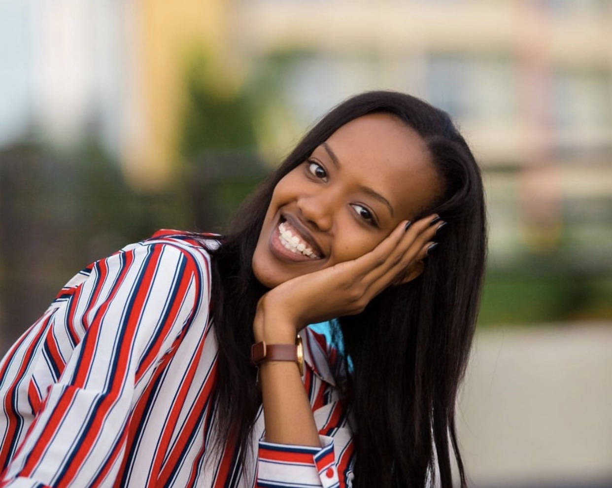 Miss Rwanda 2017 Elsa Iradukunda is in custody for allegedly interfering with investigations that Prince Kid is being charged with. Photo /  Net