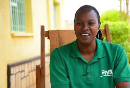 Gertrude Kubwimana, the Technical Director at Rwanda volleyball federation. Photo: Courtesy.