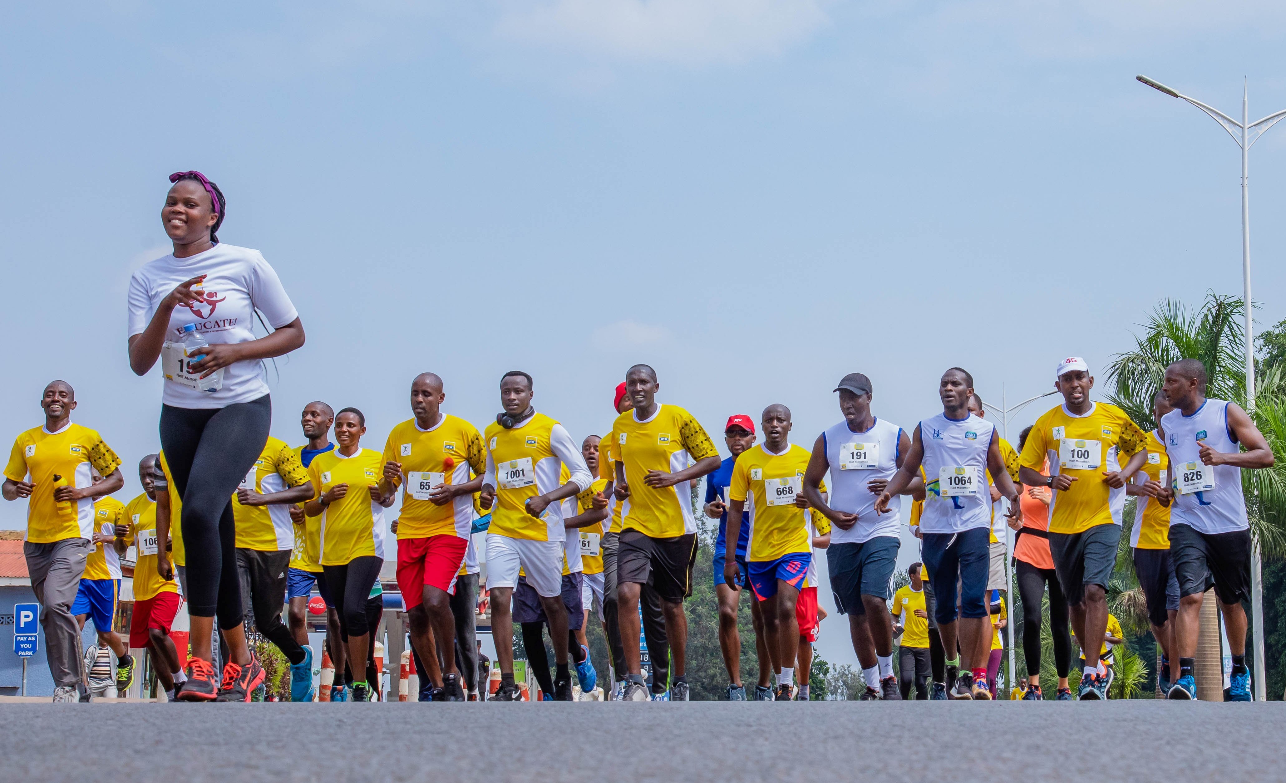 Peace marathon participants. Local and foreign athletes still have two weeks to register for the forthcoming 17th edition of the Kigali International Peace Marathon slated for May 29. Photo: File.