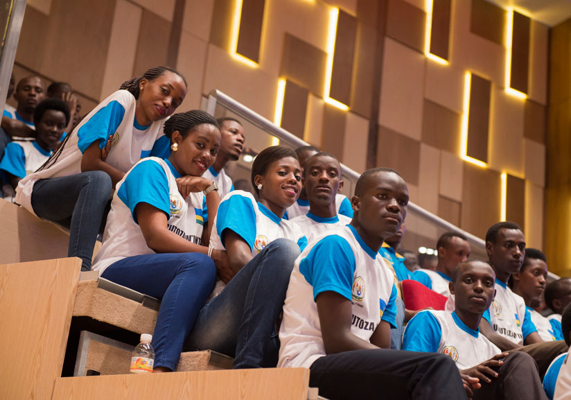 Young people attend a meeting at Kigali Convention Centre in 2020. The Commonwealth Youth Forum scheduled to take place from June 19 to 21 at Intare Conference Arena, will gather more than 350 young people from across the Commonwealth member countries. Photo: Courtesy.