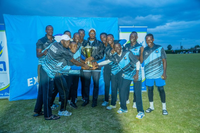 Zonic Tigers Cricket Club celebrate after winning the RCA T20 Cup on Sunday. 