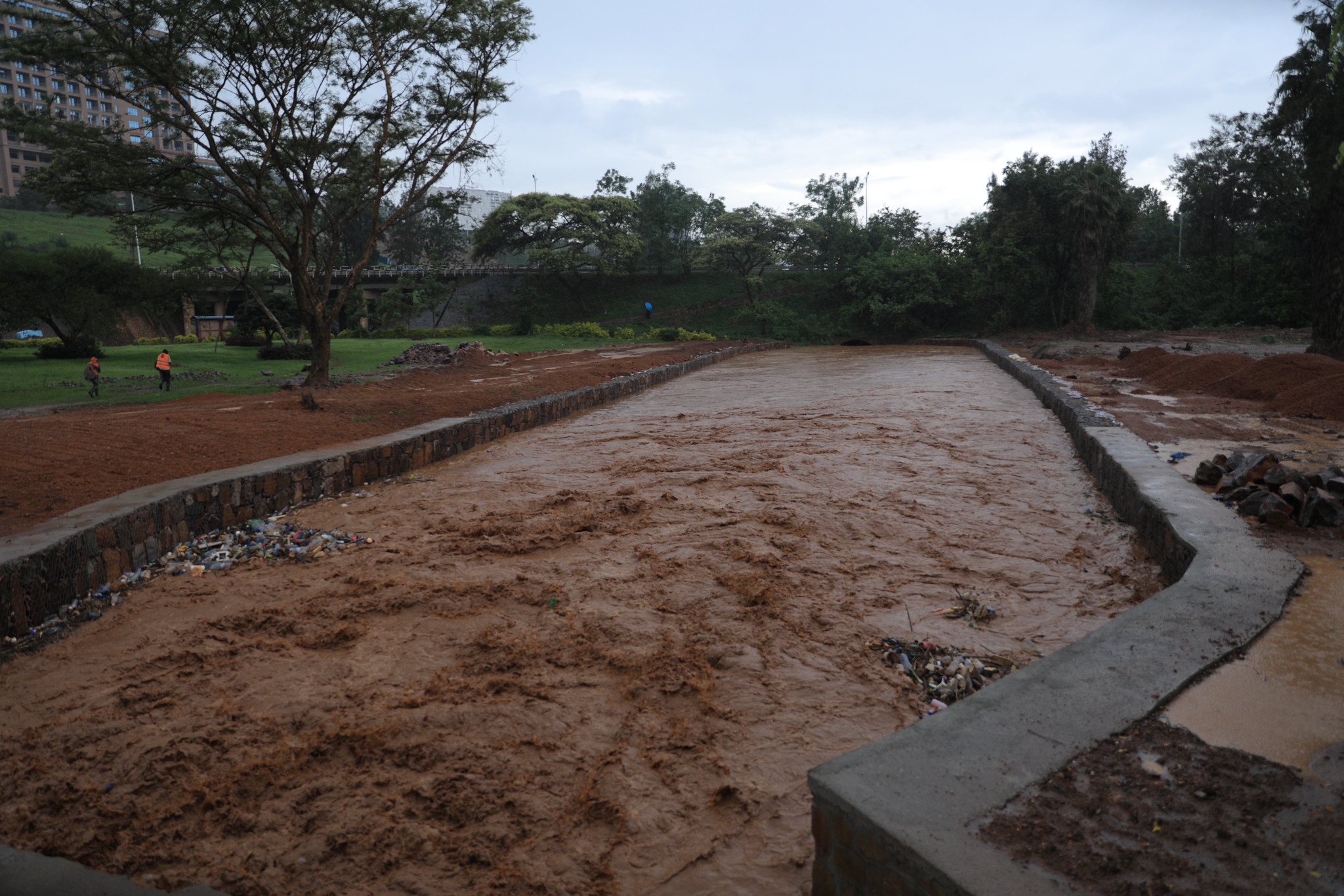 The newly constructed Rwampara water drainage to fight floods in Kigali . One of the most anticipated topics of discussion at CHOGM  is climate change.Photo by Samuel Ngendahimana