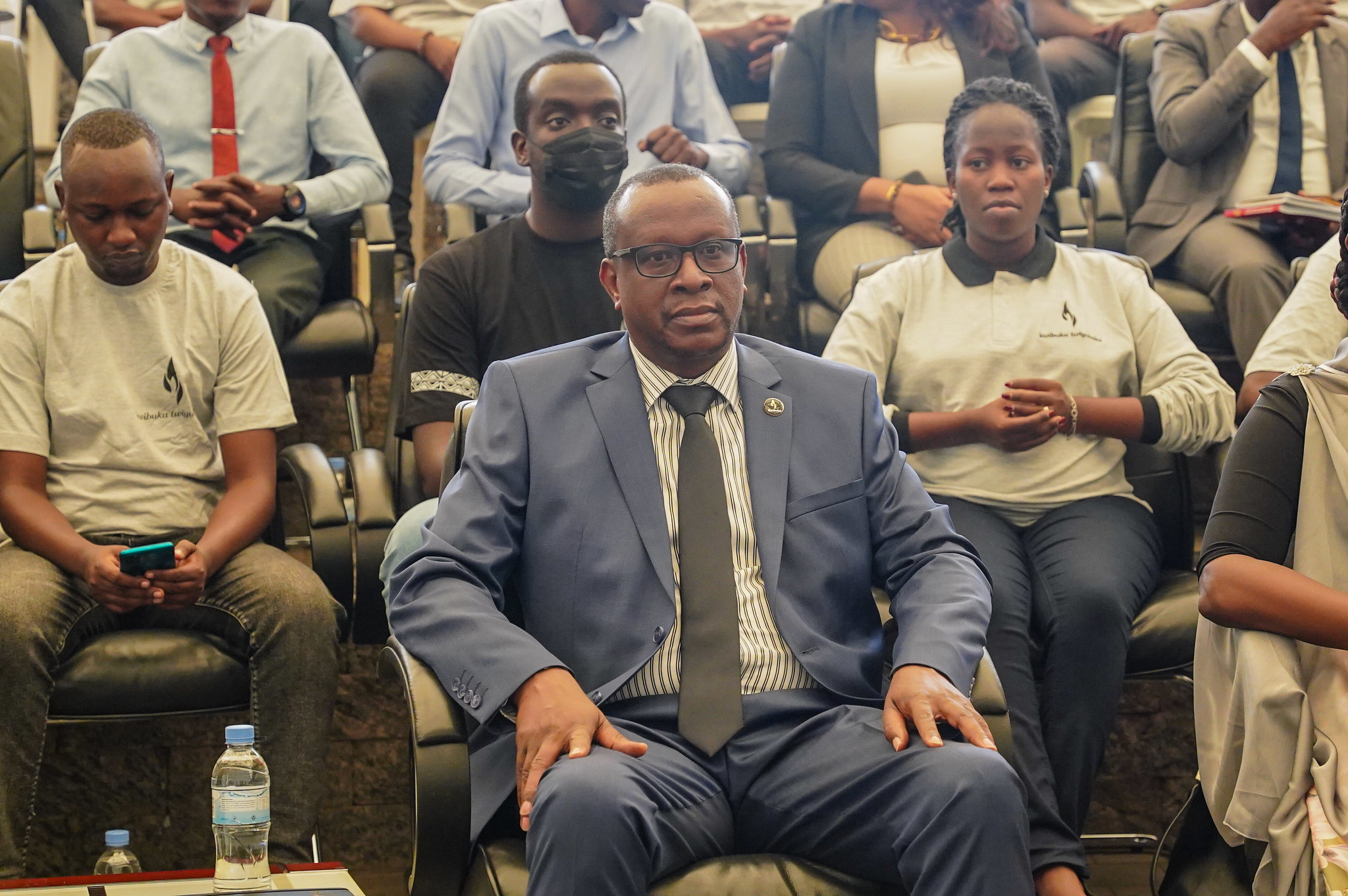 Jean Damascene Bizimana, the Minister of National Unity and Civic Engagement  attended the event on May 20, 2022