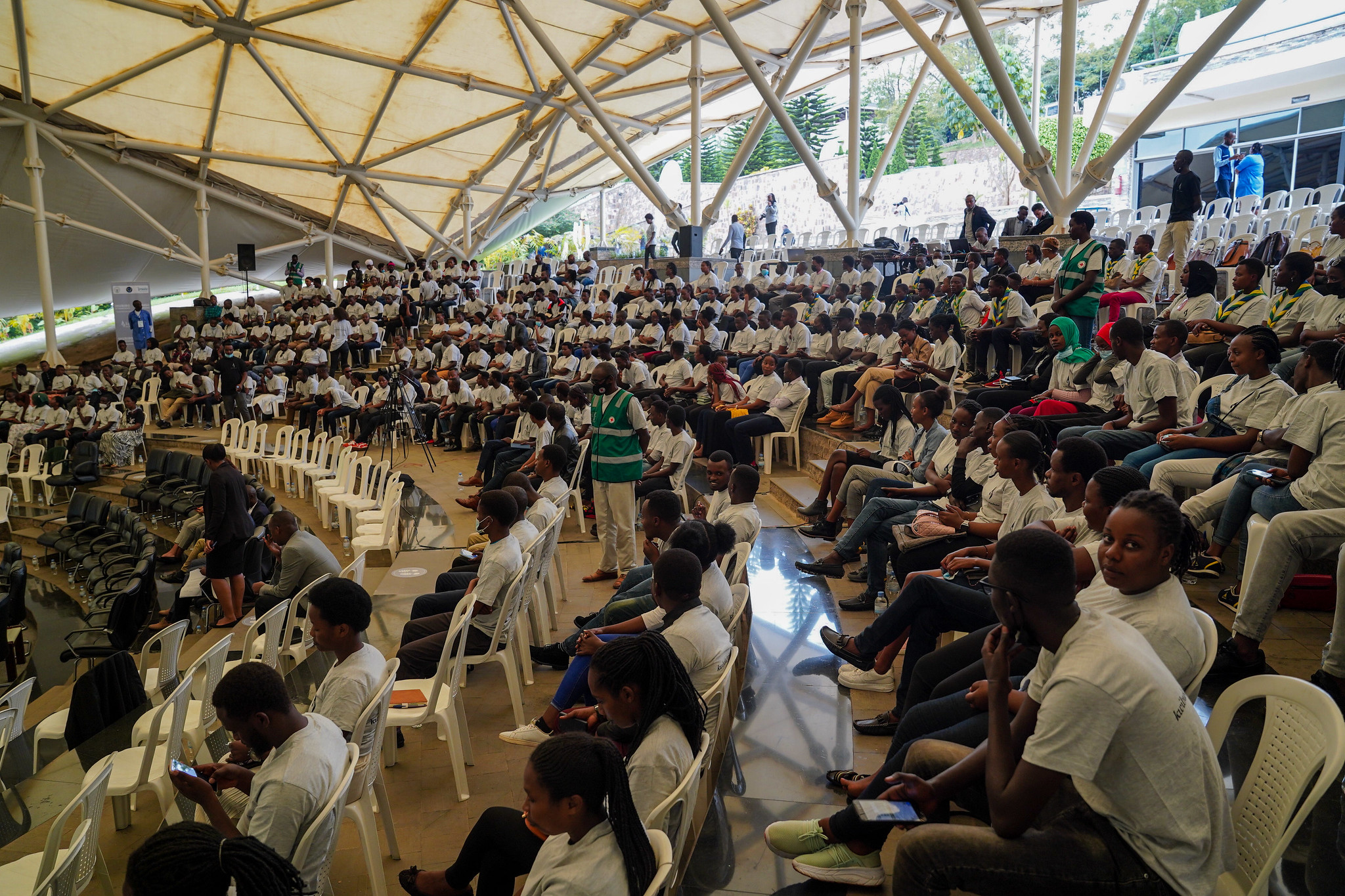 Youth representative from Kicukiro, Gasabo, Nyarugenge and Bugesera districts as well as diaspora gathered to discuss the Rwandan history and lessons learned from it 