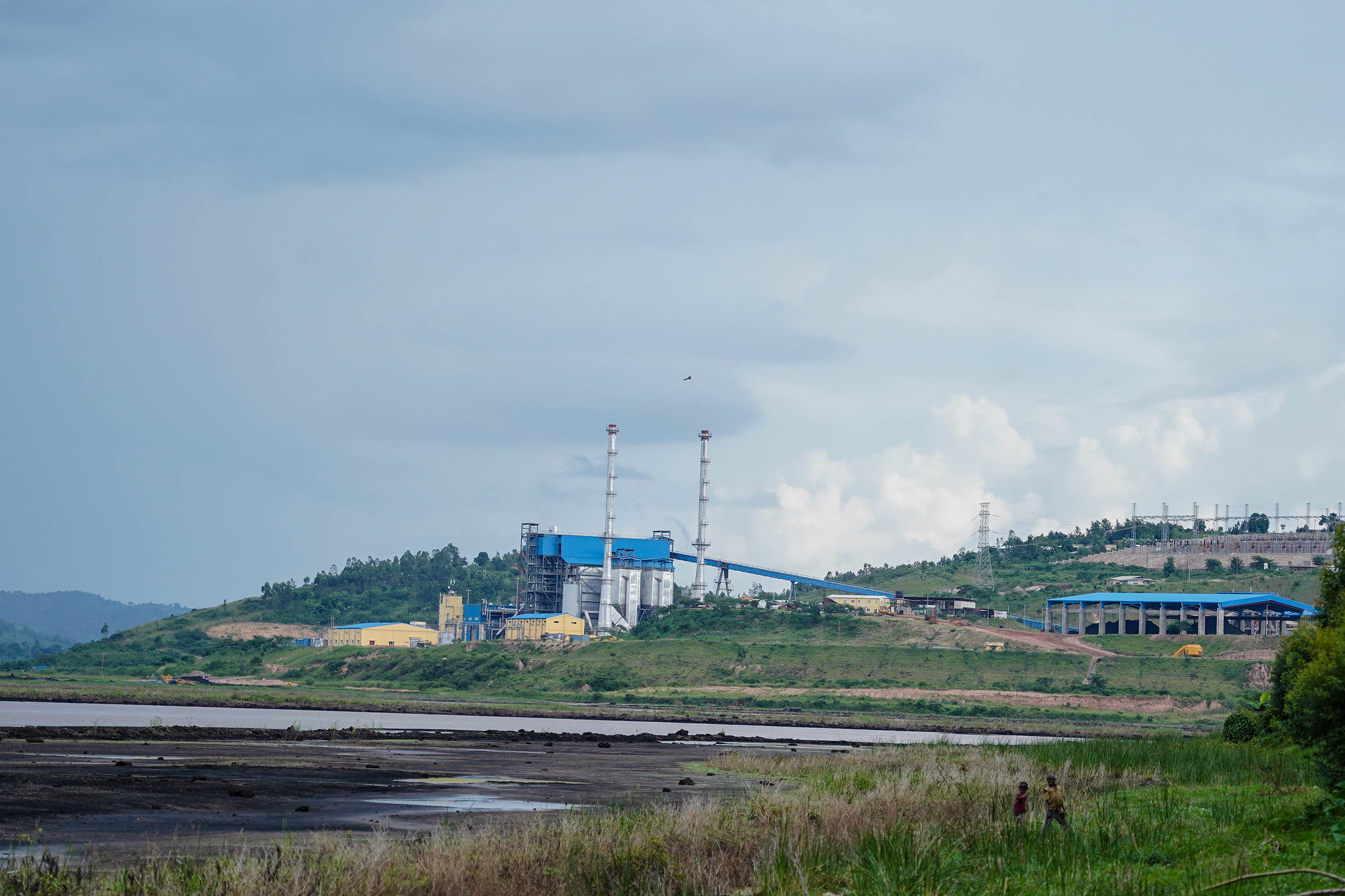 A view of Gisagara peat power plant that is under construction and sources of peat. Photo: Dan Nsengiyumva.
