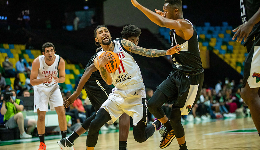 Zamalek player with the ball as his side beat SLAC. The defending champions Zamalek face continental rivals US Monastir in the semi-finals of the Basketball Africa League (BAL) on Wednesday, May 25  . Olivier Mugwiza