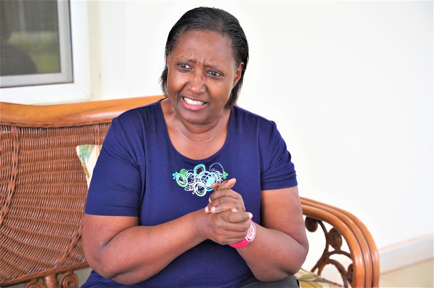 Kali Gahiga during the interview at her home in Nyarutarama. Photos/Craish Bahizi