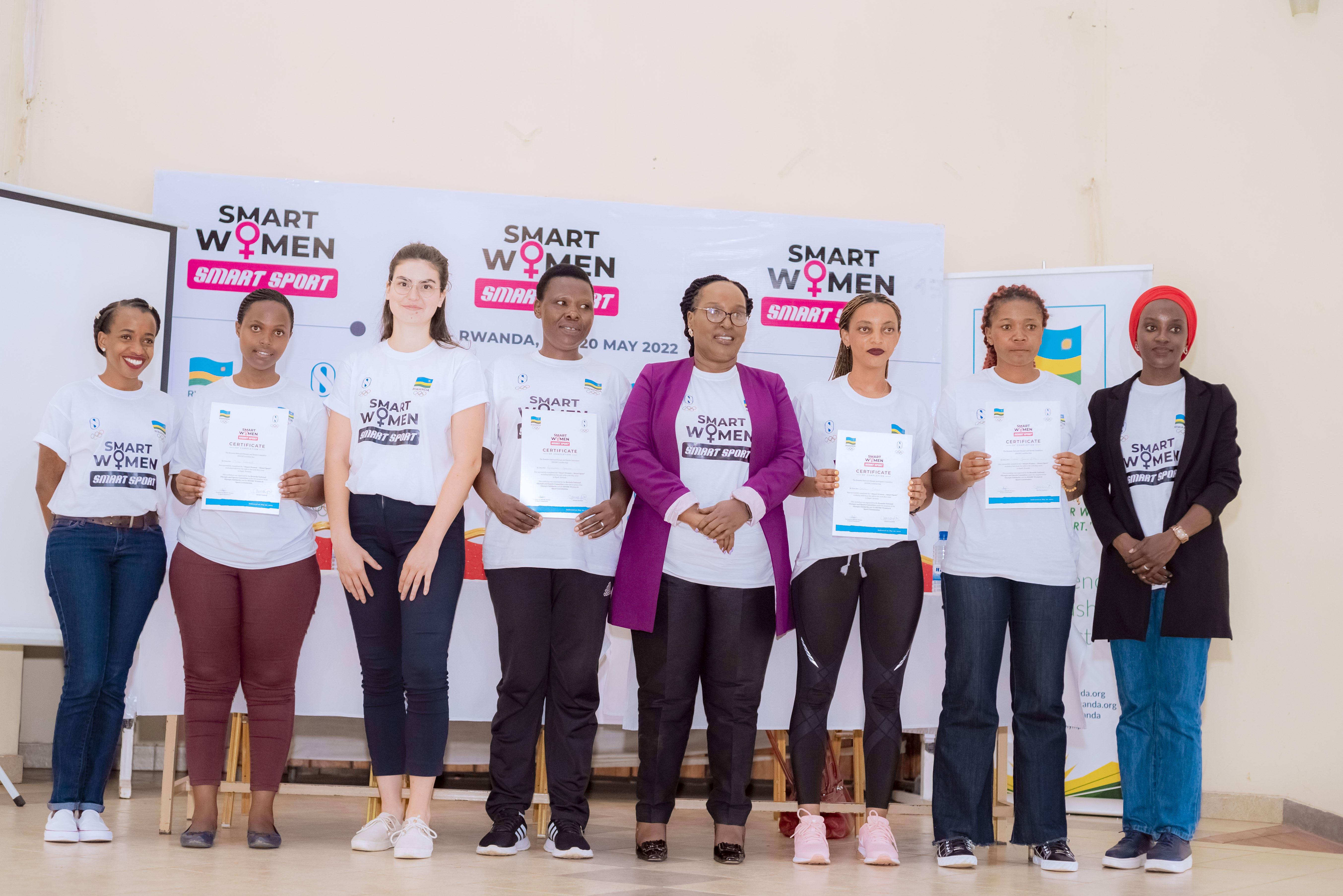 Some of the women who attended the u2018Smart Women-Smart Sportsu2019 workshop last week. Photo: Courtesy.