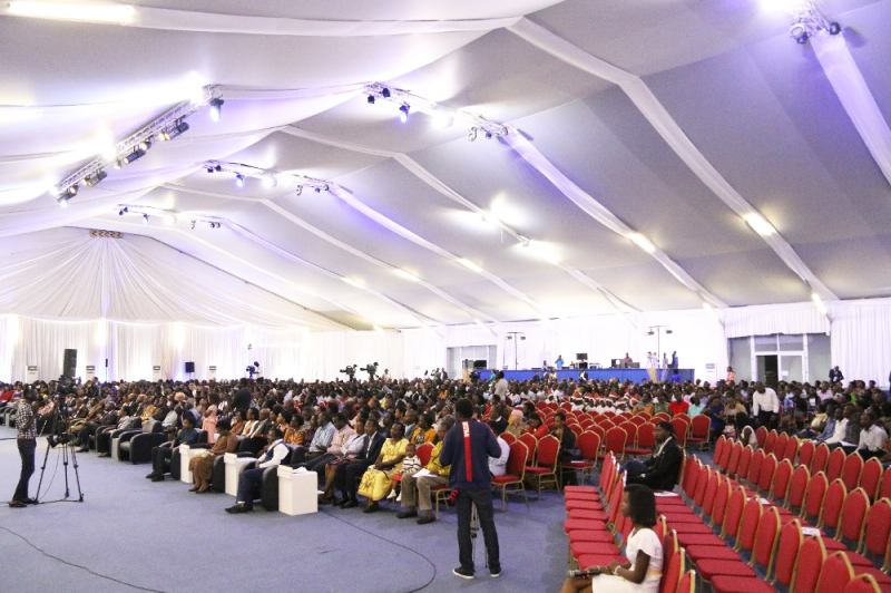 Inside one of the conference halls of Kigali Conferences and Exhibition Village (Camp Kigali) which will host the Commonwealth Business Forum. 