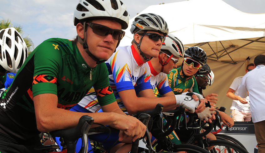 Cyclists during African Road Race Championship in Kigali in 2018.The Union Cycliste Internationale  and the Association of National Olympic Committees of Africa  signed the agreement on Tuesday. Courtesy