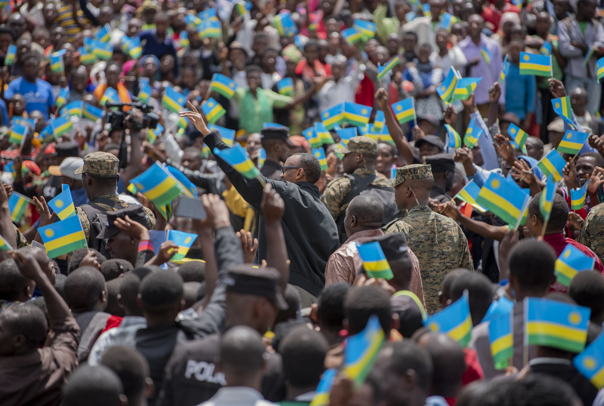 President Kagame during citizen outreach campaign in Musanze in 2019. 