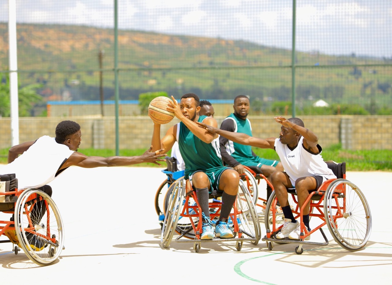Champions Musanze Wheelchair Basketball team celebrate winning the championship. / Courtesy pictures