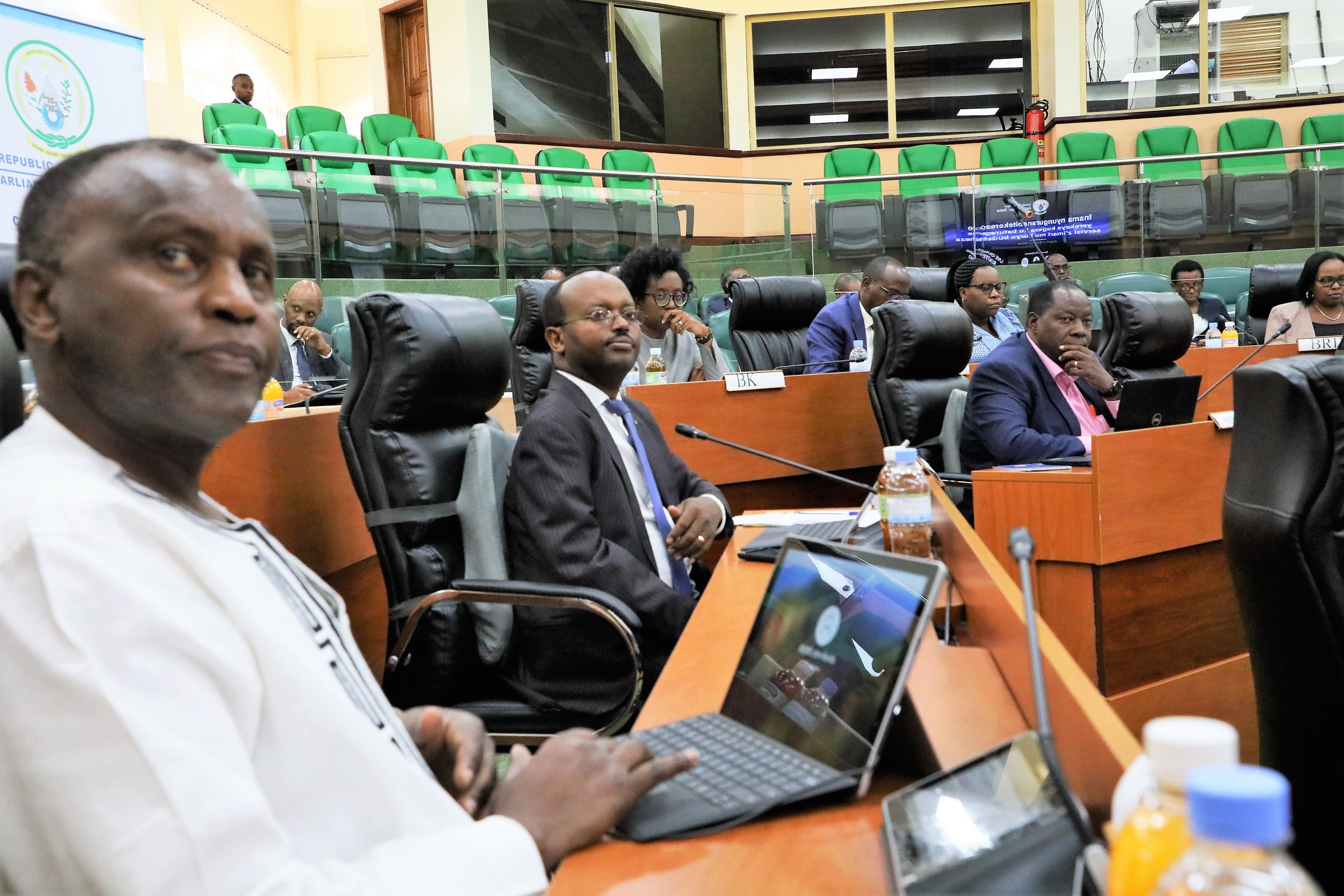 Senators during a session to discuss  strategies to ensure Rwandans have access to affordable financial services such low-interest loans on June 8. 