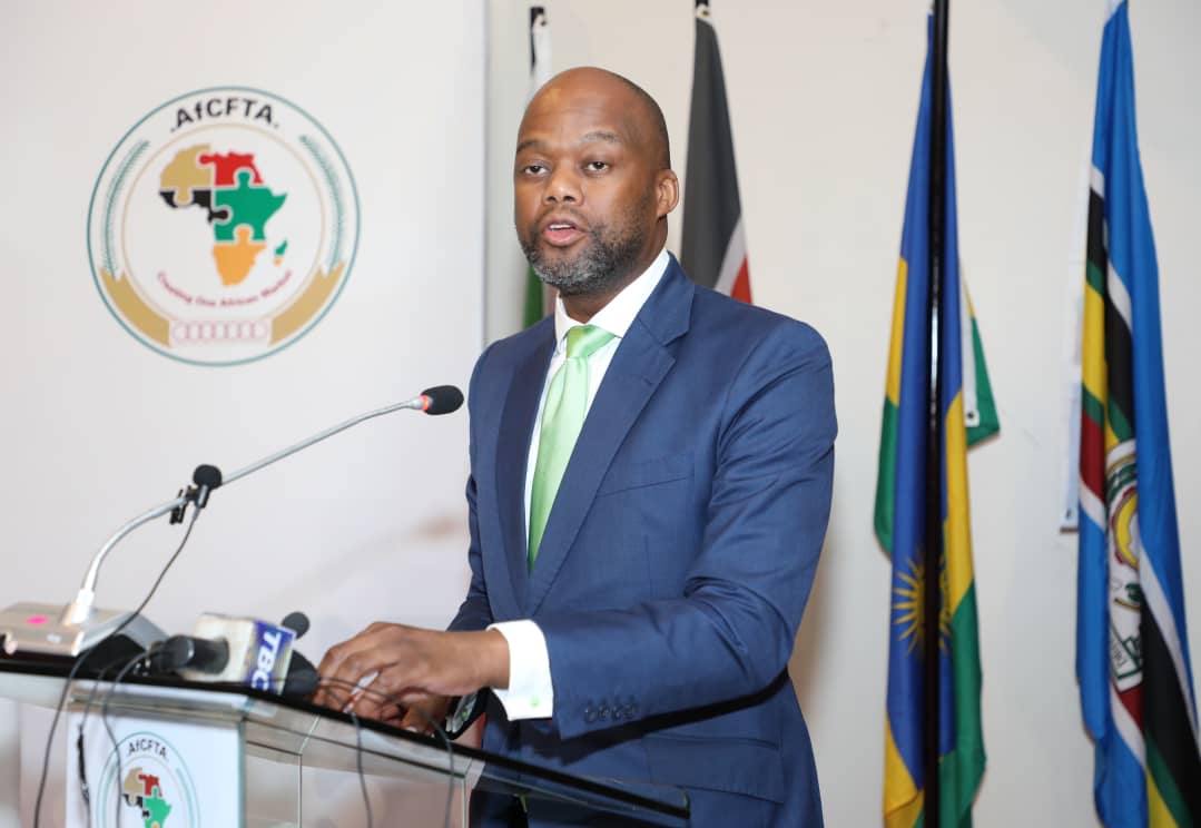 Wamkele Mene, Secretary-General of the AfCFTA Secretariat speaks on the occasion of the second coordination meeting of the CEOs of RECs, on the implementation of the AfCFTA  in Arusha on Tuesday, June 7. 