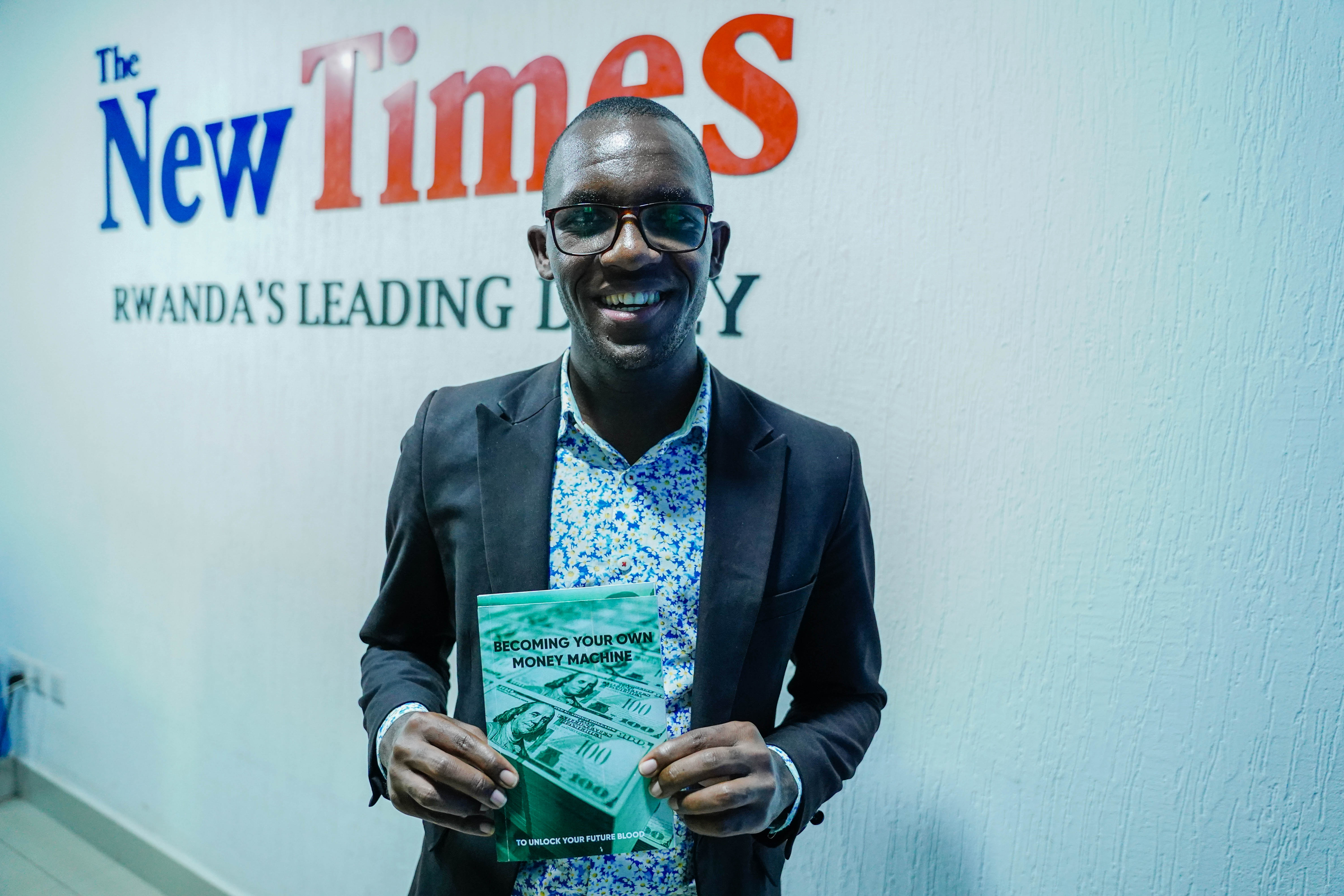 Anatholeu00a0Dusengumuremyi after the interview at The New Times offices. Photos/ Dan Nsengiyumva