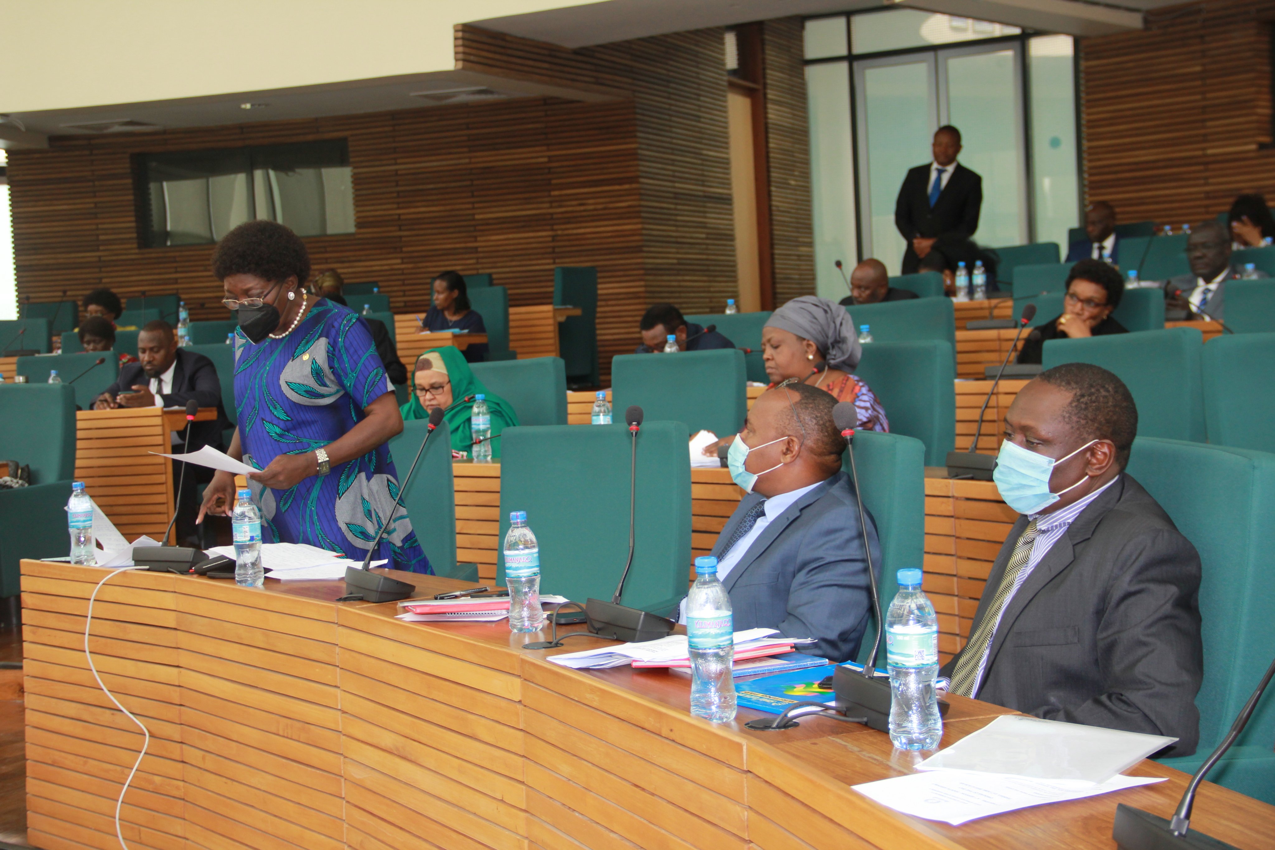 EALA members of parliament during a session in Arusha .Regional MPs are backing Kenyan President Uhuru Kenyatta after he reaffirmed the East African Communityu2019s determination to ensure peace and stability returns to the east of the DR Congo.Courtesy