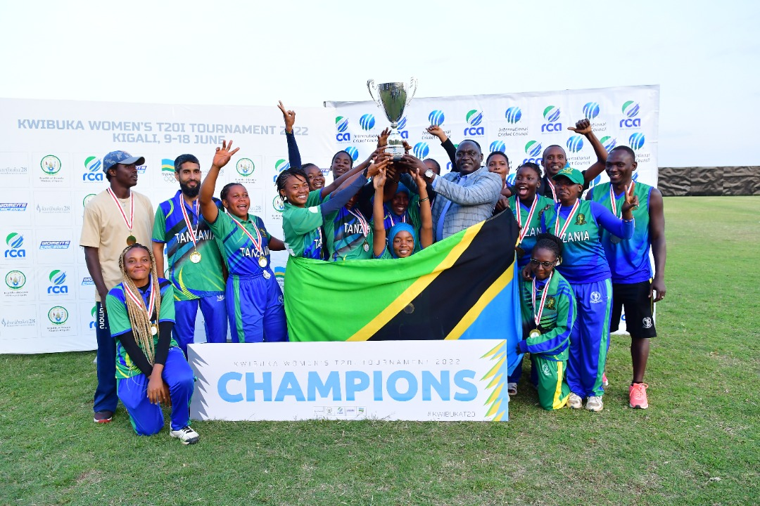 Champions Tanzania won the 2022 Kwibuka Women's T20 tournament by beating Kenya by 44 runs in the final. / courtesy