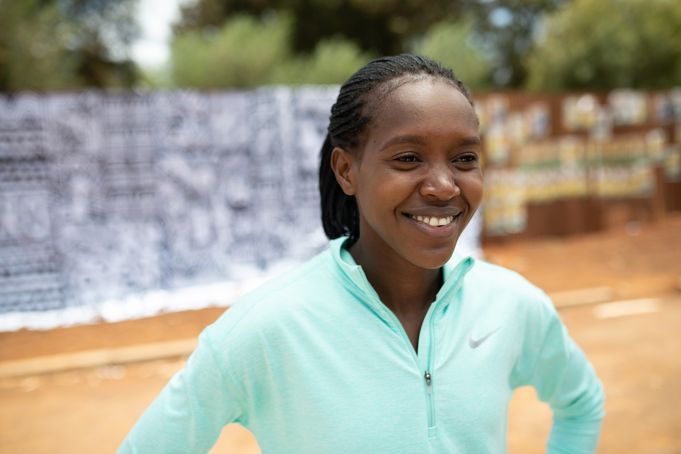 Kenyan 2016 Rio Olympic and 2020 Tokyo Olympic running champion Faith Kipyegon.  Photo: Allan Gichigi.