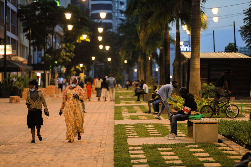 Imbuga City Walk located in Kigaliu2019s Central Business District is a good for relaxation. File photo