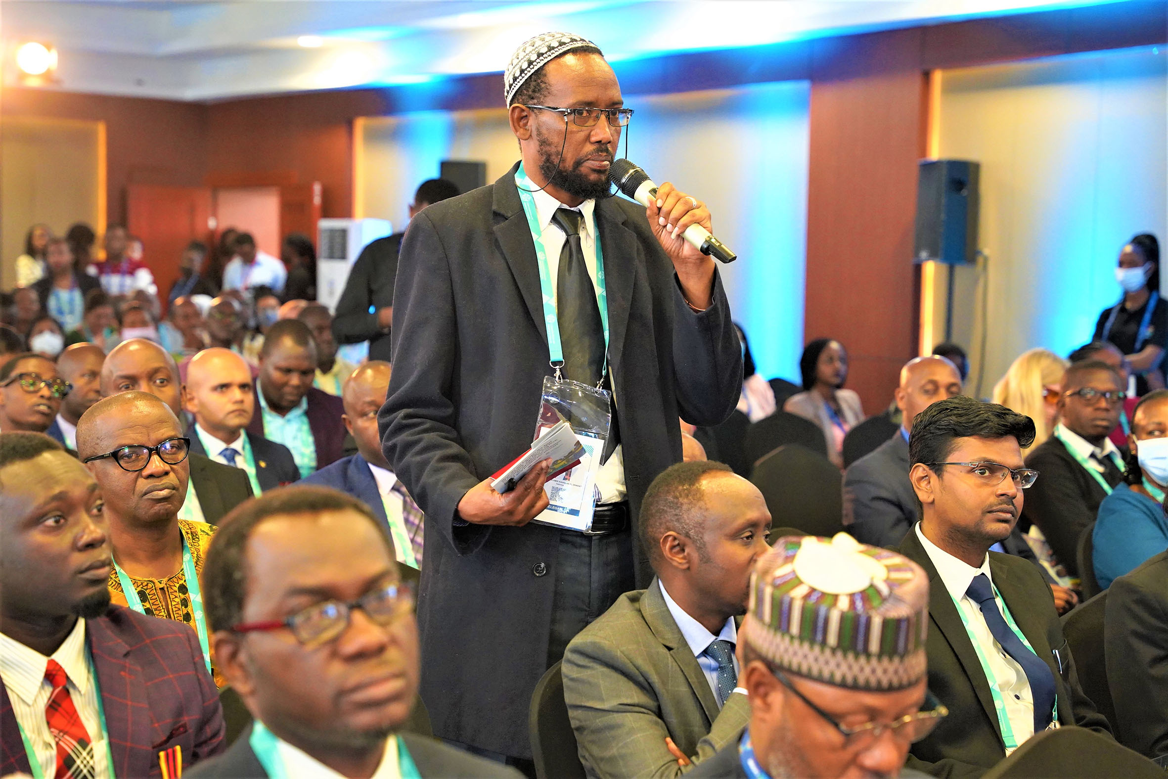 One of the delegates makes a point during the Commonwealth People Forum in Kigali, on June 21.  Photo: Craish Bahizi.