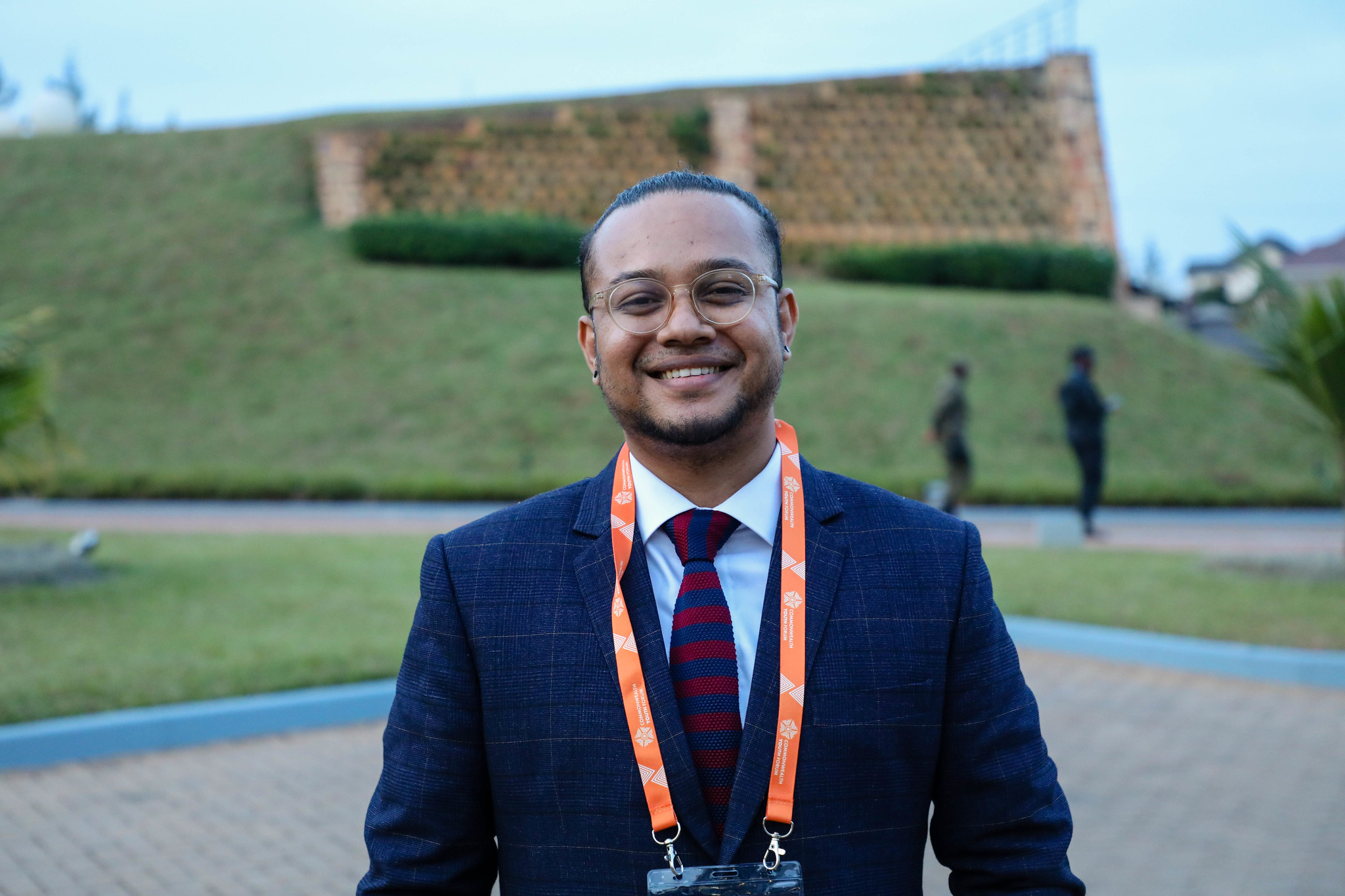 Rijve Arefin is one of the many participants at the Commonewealth Youth Forum. Photo/ Dan Nsengiyumva