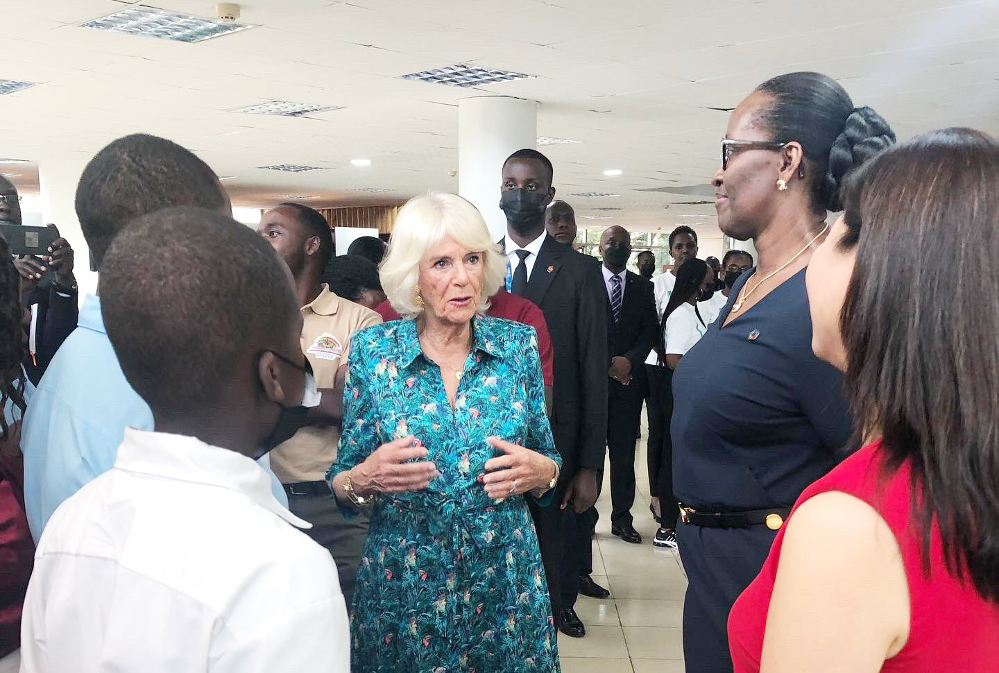 Princess Camilla, The Duchess of Cornwall, and First Lady Jeannette Kagame attended an event to discuss guidelines that can help reduce violence against women and girls , on Thursday June 23,