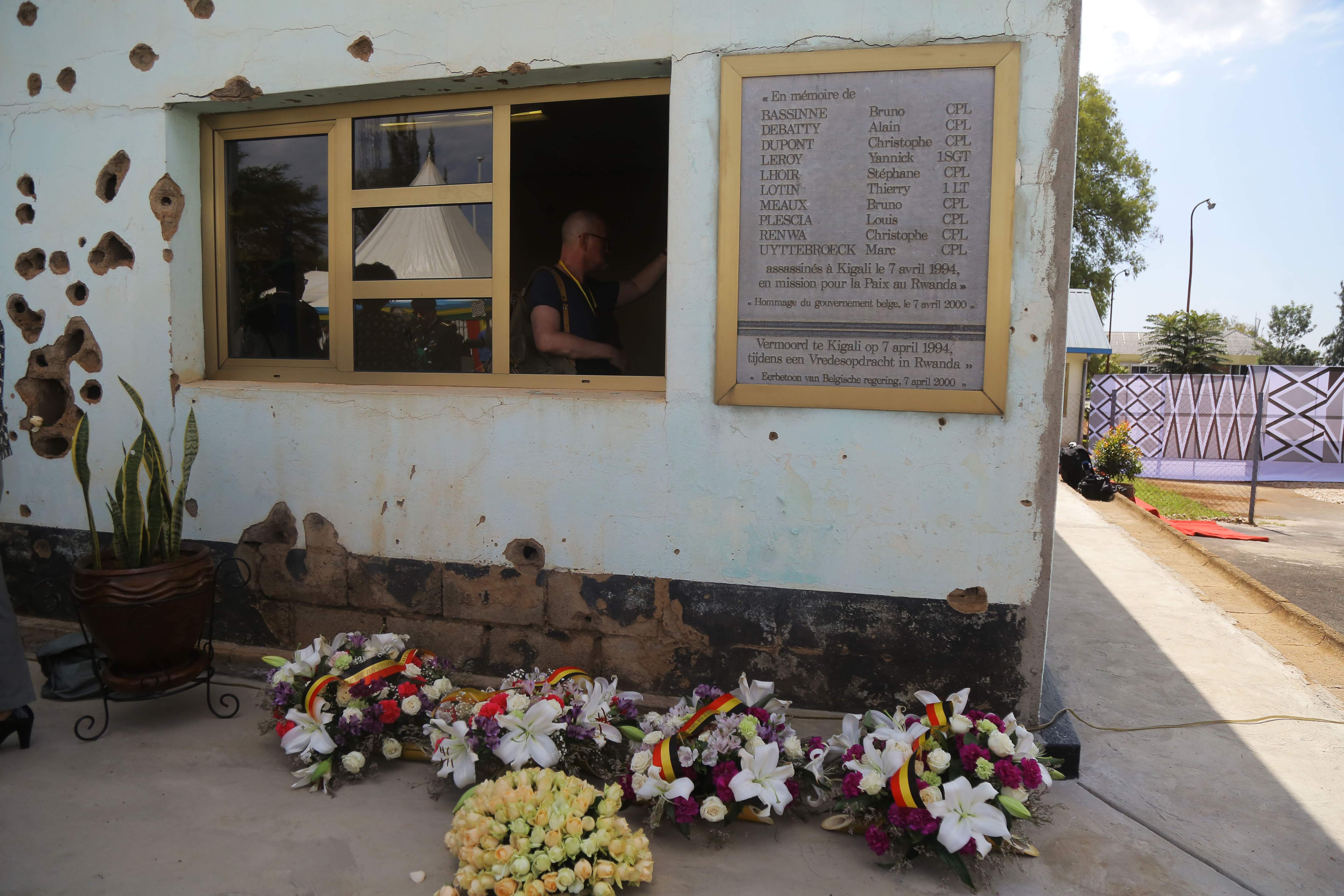 The memorial of Belgian Peace Keepers. Photo/ Sam Ngendahimana 