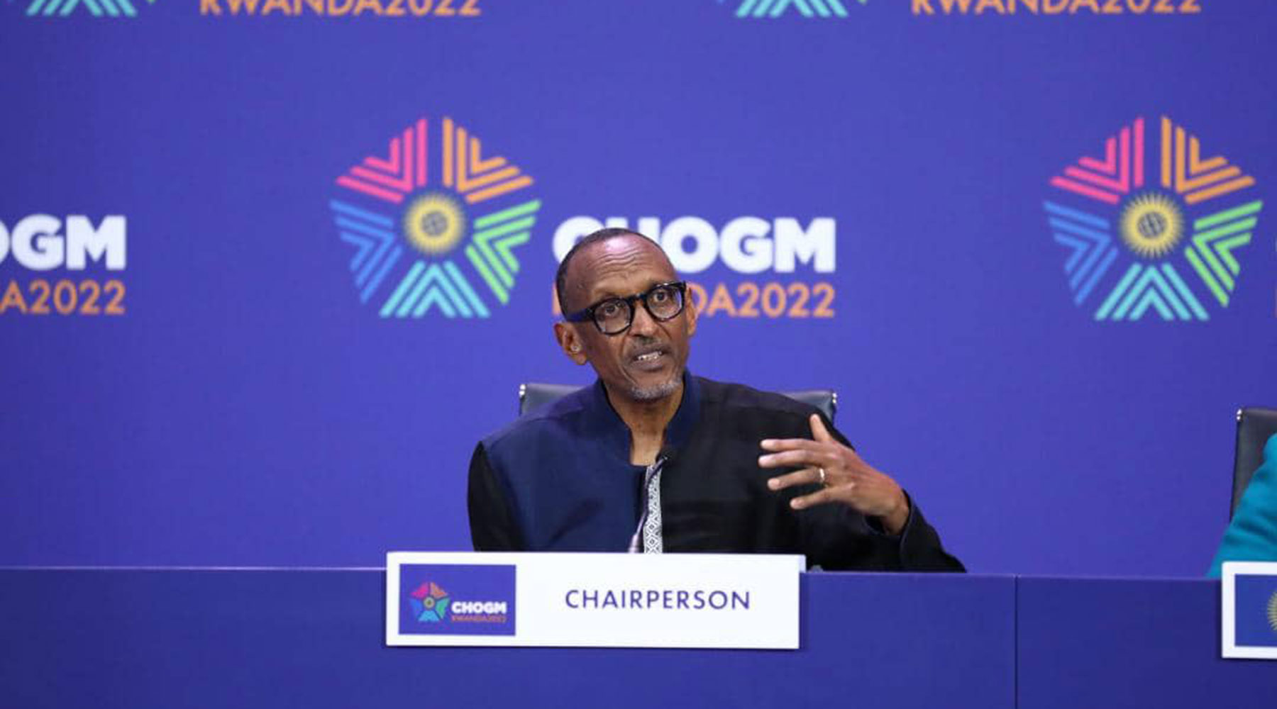 President Kagame addresses the media during a press briefing held at the end of the 26th Commonwealth Heads of Governments Meeting  that took place in Kigali on June 25.All photos by Dan Nsengiyumva