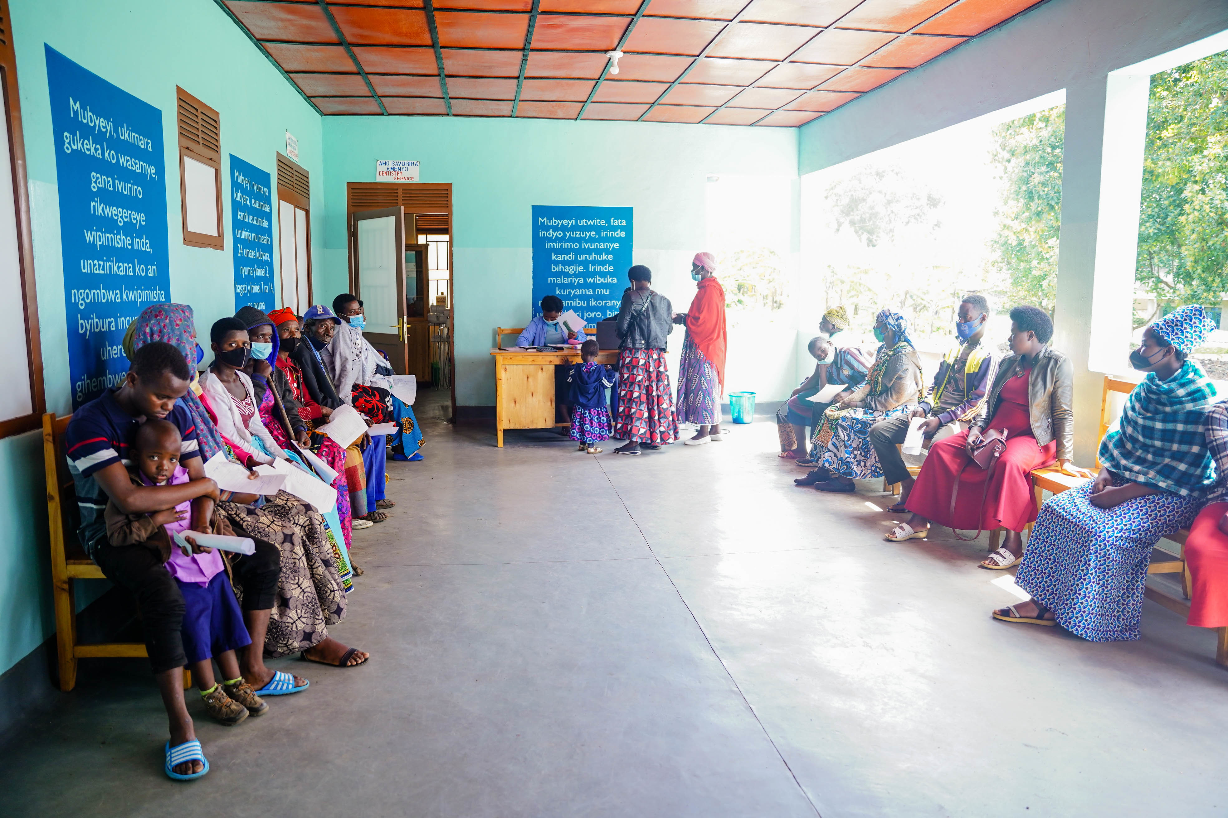 Patients wait for medical services at a health post in Nyaruguru District. Photos/File