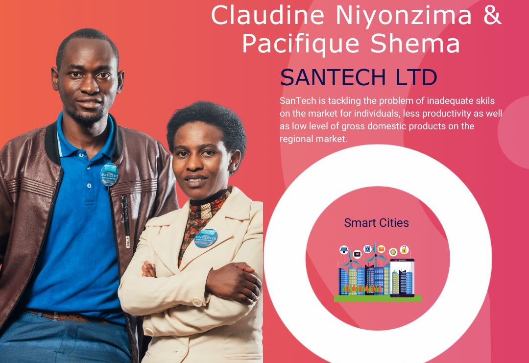 Claudine Niyonzima and Pacifique Shema, the two software engineers designed a smart data collection system. 