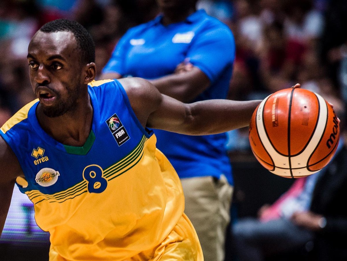 The point-guard Aristide Mugabe with the ball. The Veteran basketball player  Mugabe has retired from international basketball at the age of 34, putting an end to an 11-year career with the national team.Courtesy