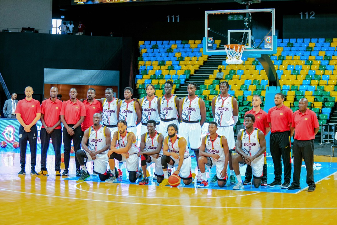 Uganda players at BK Arena on July 1. 