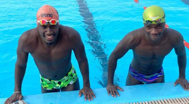 Eloi Maniraguha and Isiaka Irankunda will represent Rwanda in Swimming .File