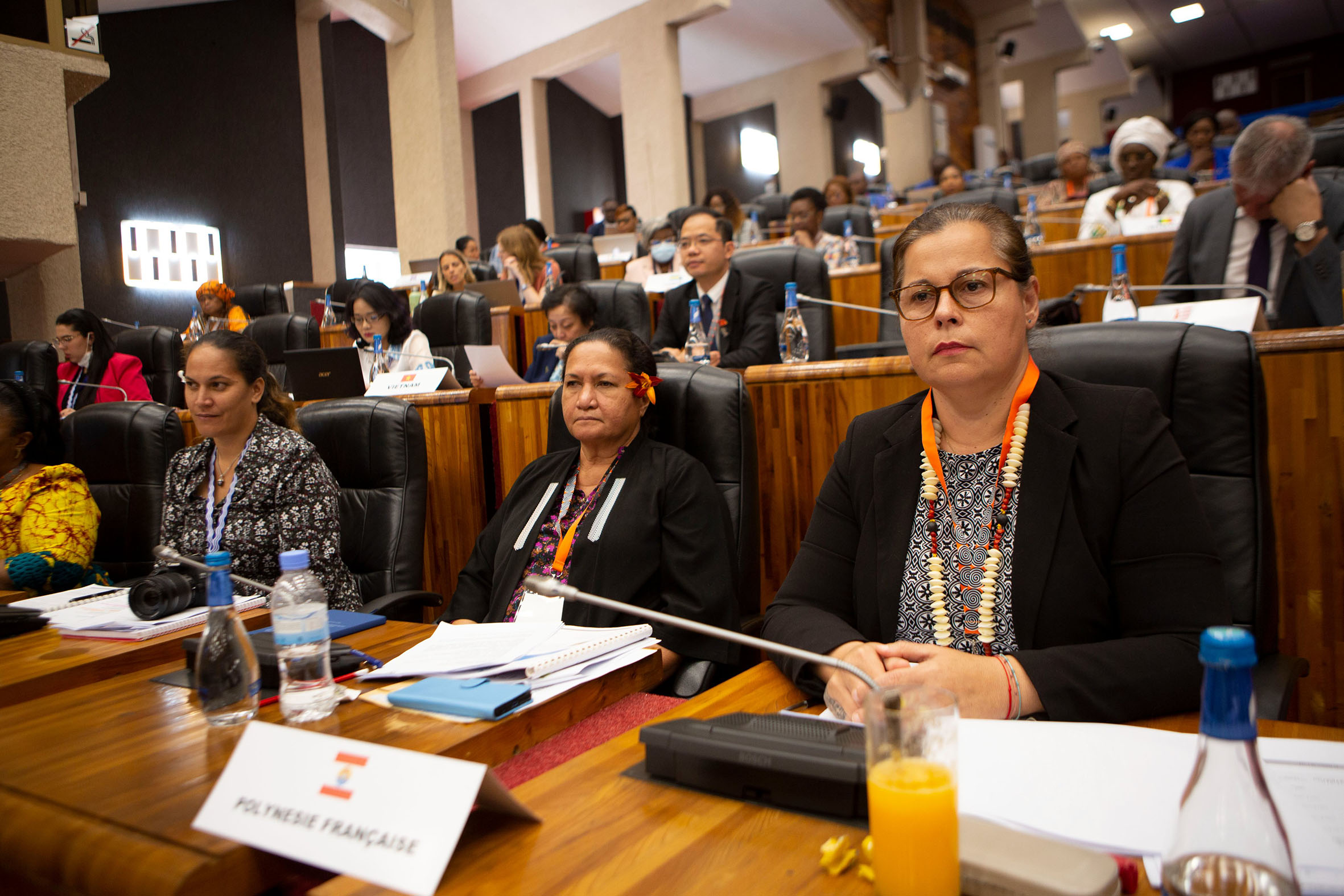 Parliamentarians from the Francophonie bloc at the 47th session of the grouping in Kigali on Wednesday, July 6. / Photo: Courtesy.