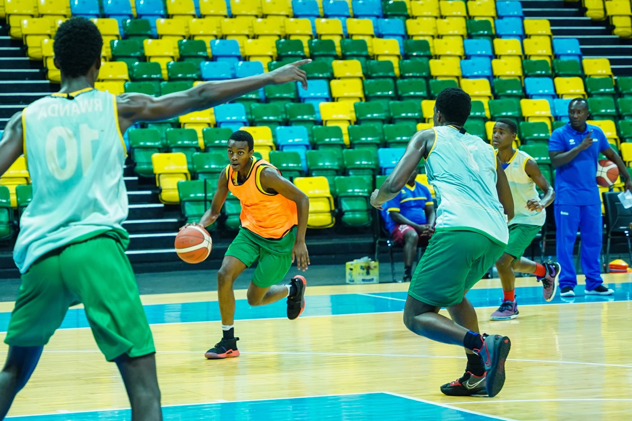 The U-18 national basketball team during a past training session at BK Arena. 