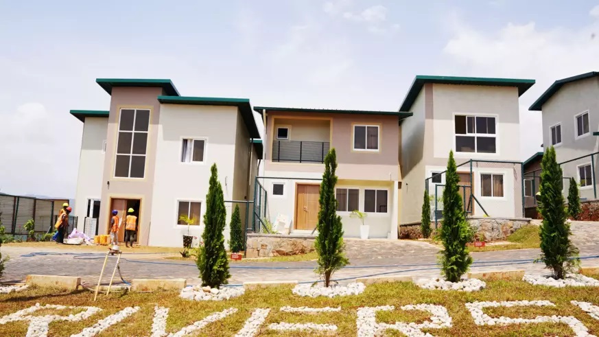 A view of some of the newly completed residential estate dubbed Bwiza Riverside Homes Project in Kigali City. / Photo: Craish Bahizi.