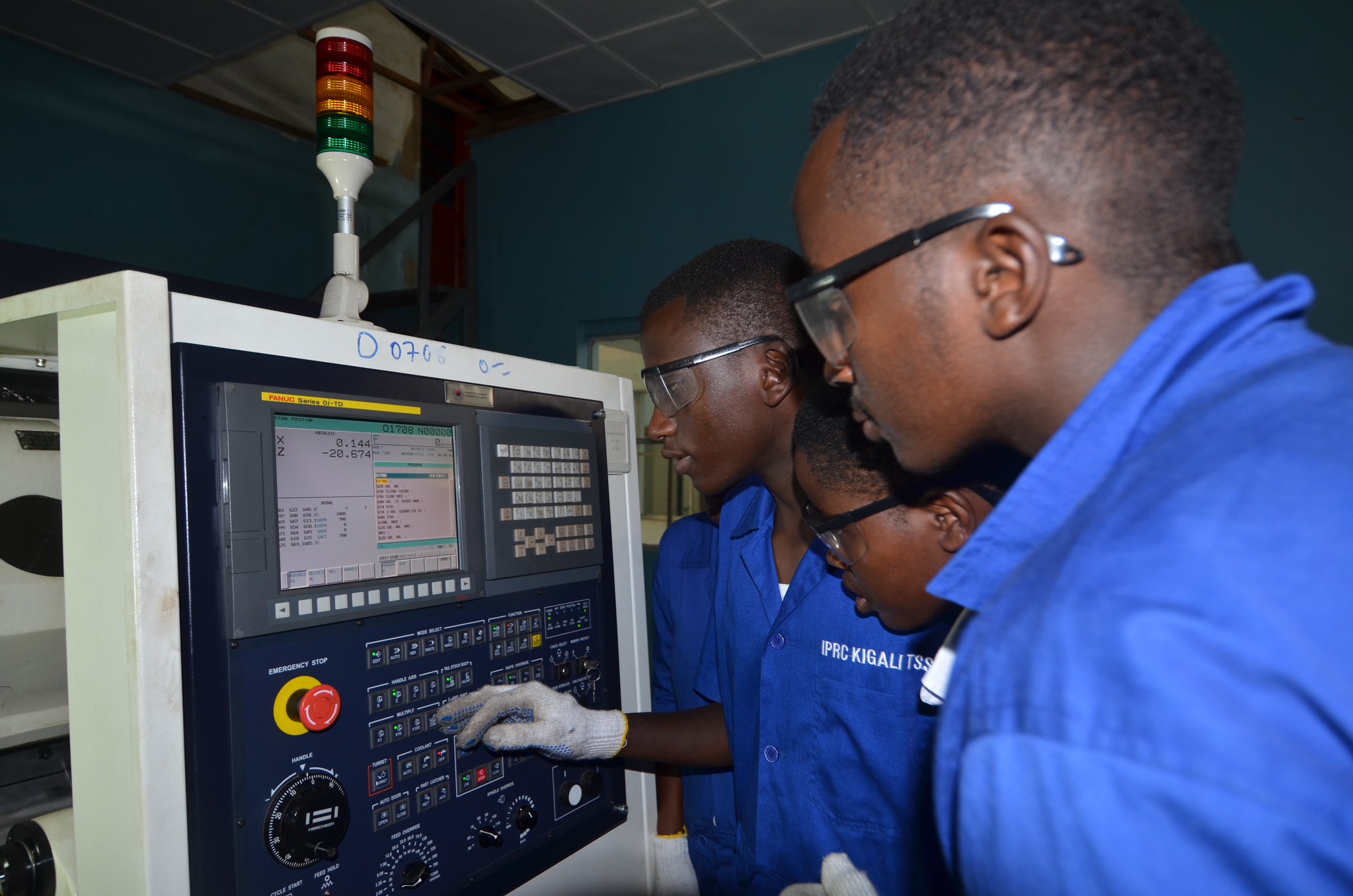 Students use a modern machine at IPRC Kicukiro. Rosemary Mbabazi, the minister for Youth and Culture, said that technology advancement should inform young peopleu2019s career paths as an enabler for other sectors. Photo: Sam Ngendahimana.